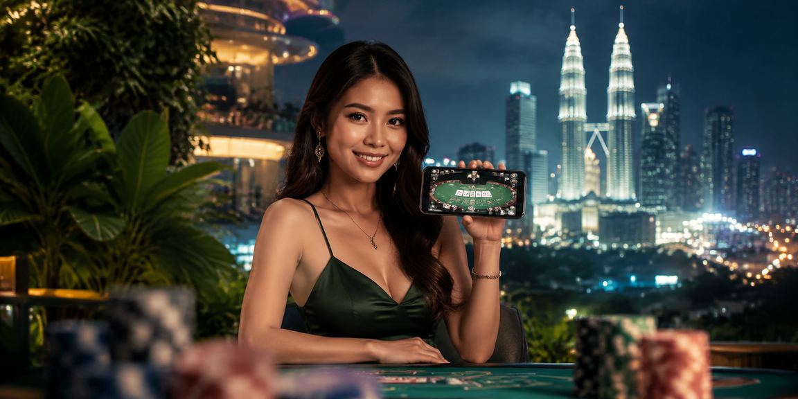 Pengguna Malaysia menikmati permainan kasino dalam talian di Kuala Lumpur